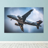 Reis naar de Wolken: Luchtvaart Fotografie Canvas Afdruk (Insitu (Houten vloer))