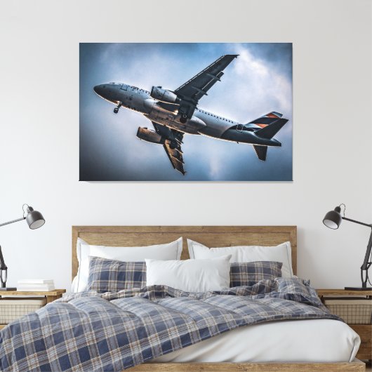 Reis naar de Wolken: Luchtvaart Fotografie Canvas Afdruk (Insitu (Slaapkamer))