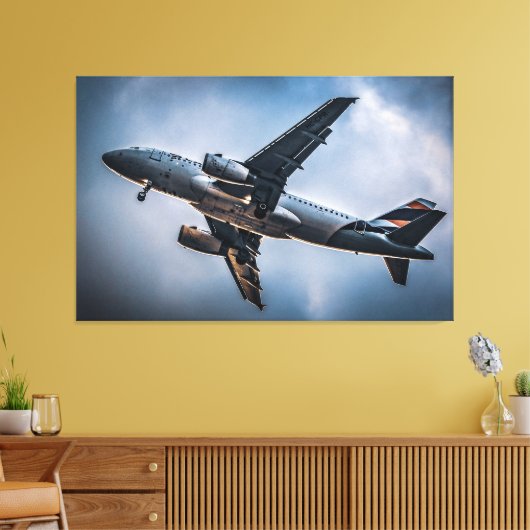 Reis naar de Wolken: Luchtvaart Fotografie Canvas Afdruk (Insitu (Woonkamer))