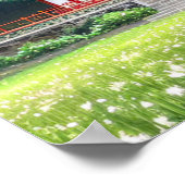 Reis naar de Wooden Japanse tempel Poster (Hoek)