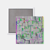 Reis naar de Zoo Computer Generated Art Magneet (Voorkant / Achterkant)
