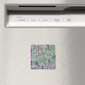 Reis naar de Zoo Computer Generated Art Magneet (Insitu (Vaatwasser))
