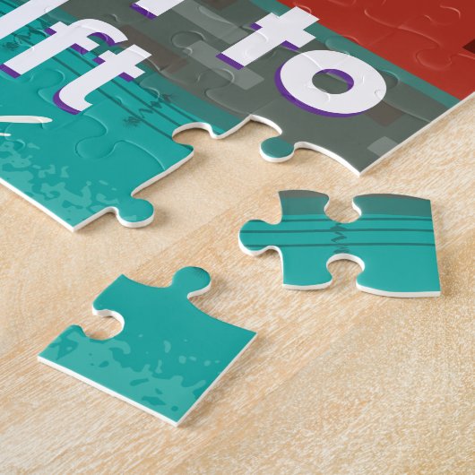 Reis naar Delft Holland reisposter Legpuzzel (Zijkant)