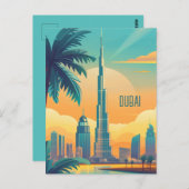 Reis naar Dubai Briefkaart (Voorkant / Achterkant)