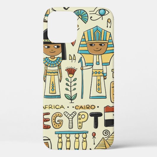 Reis naar Egypte. Naadloos patroon Case-Mate iPhone Case (Achterkant)