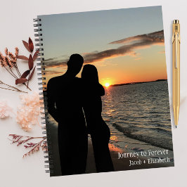 Reis naar Forever, Custom Wedding Journal Foto Notitieboek