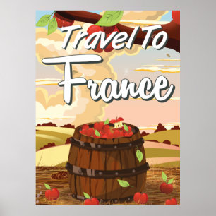 Reis naar Frankrijk Poster
