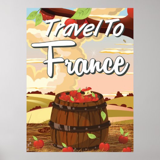 Reis naar Frankrijk Poster (Voorkant)