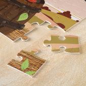 Reis naar Frankrijk reisposter Legpuzzel (Zijkant)