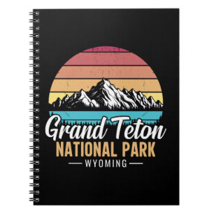 Reis naar Grand Teton National Park Wyoming in vro Notitieboek