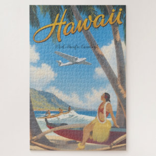 Reis naar Hawaï in vintage stijl Legpuzzel