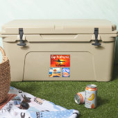 Reis naar Hawaï (reisstempels) Vliegtuigkoffer Sticker (Koeler)