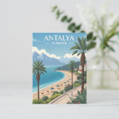 Reis naar het antieke Antalya Briefkaart (Staand voorkant)