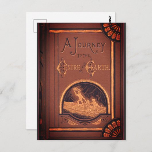 Reis naar het centrum van de aarde (1874 ed.) briefkaart (Voorkant / Achterkant)