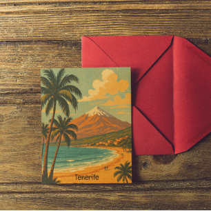 Reis naar het eiland Tenerife, Canarische Eilanden Briefkaart