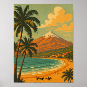 Reis naar het eiland Tenerife, Canarische Eilanden Poster