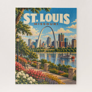 Reis naar het historische St. Louis Missouri Gatew Legpuzzel