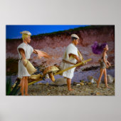 Reis naar het jachtterrein. poster (Voorkant)