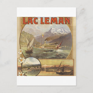 Reis naar het Meer van Genève Briefkaart