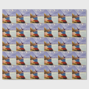 Reis naar het Meer van Genève Cadeaupapier