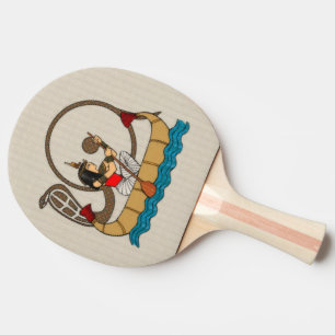 Reis naar het nabestaandenbestand tafeltennisbatje
