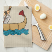 Reis naar het nabestaandenbestand theedoek (Quarter Fold)