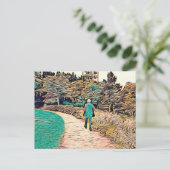 Reis naar het onbekende briefkaart (Staand voorkant)