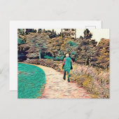 Reis naar het onbekende briefkaart (Voorkant / Achterkant)