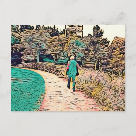 Reis naar het onbekende briefkaart (Voorkant)