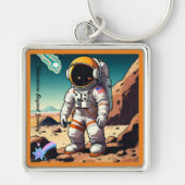 "Reis naar het onbekende" Sleutelhanger (Voorkant)