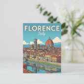 Reis naar het oude Florence Italië Briefkaart (Staand voorkant)