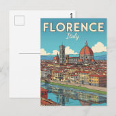 Reis naar het oude Florence Italië Briefkaart (Voorkant / Achterkant)