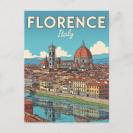 Reis naar het oude Florence Italië Briefkaart