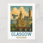Reis naar het oude Glasgow Schotland Briefkaart (Voorkant)