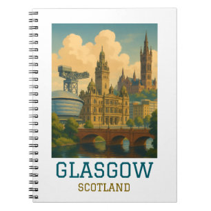 Reis naar het oude Glasgow Schotland Notitieboek