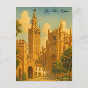 Reis naar het oude Sevilla Spanje Andalusië Briefkaart