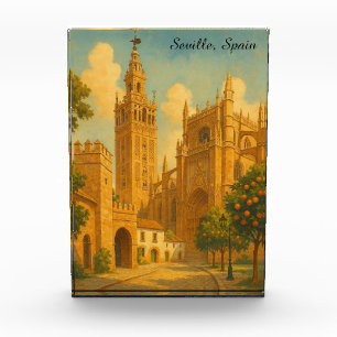 Reis naar het oude Sevilla Spanje Andalusië Fotoblokken