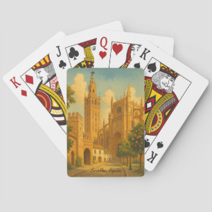 Reis naar het oude Sevilla Spanje Andalusië Pokerkaarten