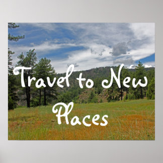 Reis naar het Poster New Places