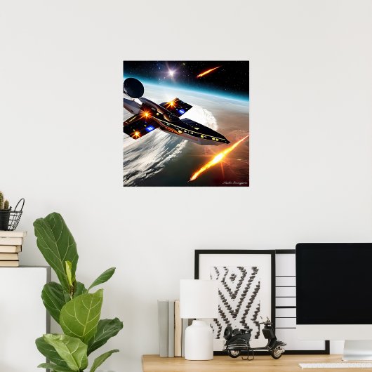 Reis naar het poster van de sterren (Thuiskantoor)