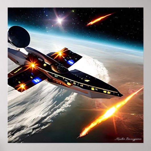 Reis naar het poster van de sterren (Voorkant)