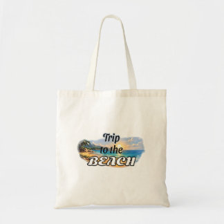 Reis naar het strand Tropische zonsondergang Ontsn Tote Bag