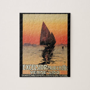Reis naar het verleden, boten bij Excelsior Palace Legpuzzel