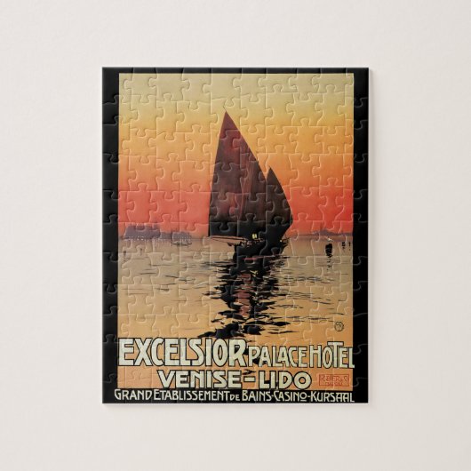 Reis naar het verleden, boten bij Excelsior Palace Legpuzzel (Verticaal)
