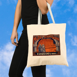Reis naar het verleden, Casablanca in Marokko, Afr Tote Bag