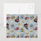 Reis naar HOGWARTS™ Patroon Briefkaart (Voorkant / Achterkant)