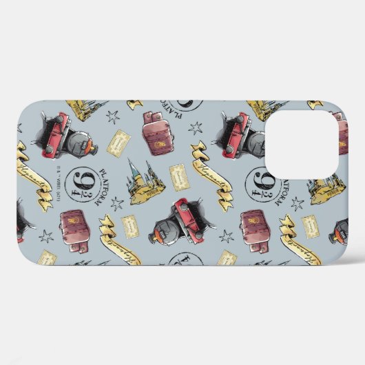 Reis naar HOGWARTS™ Patroon Case-Mate iPhone Case (Achterkant (horizontaal))