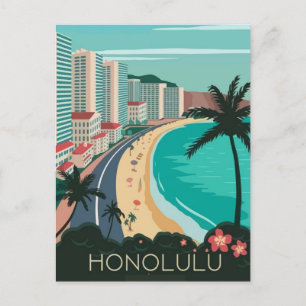 Reis naar honolulu briefkaart