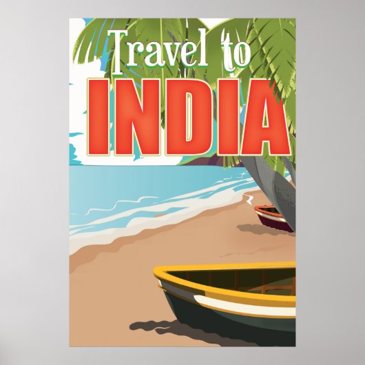 Reis naar India reisposter Poster (Voorkant)