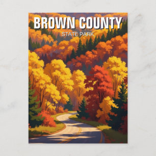 Reis naar Indiana Brown County State Park Briefkaart